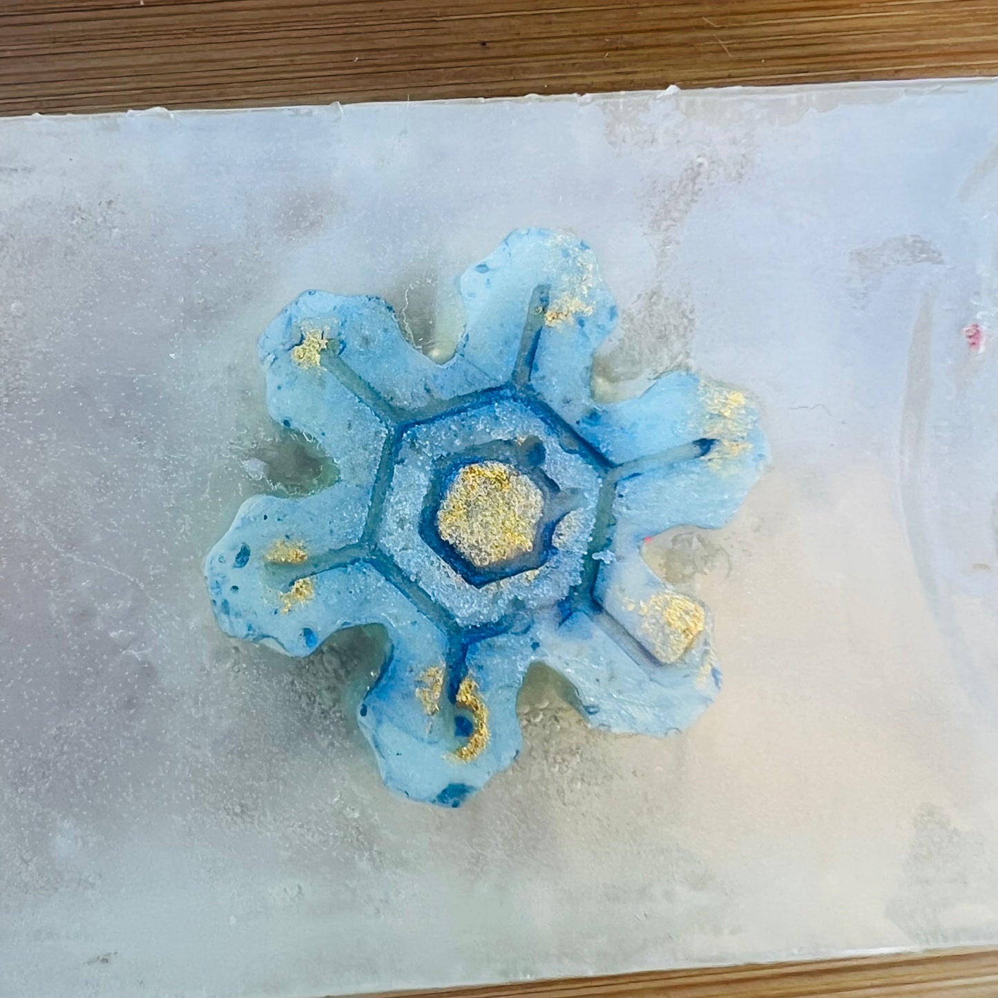 Snowflake glycerin soap