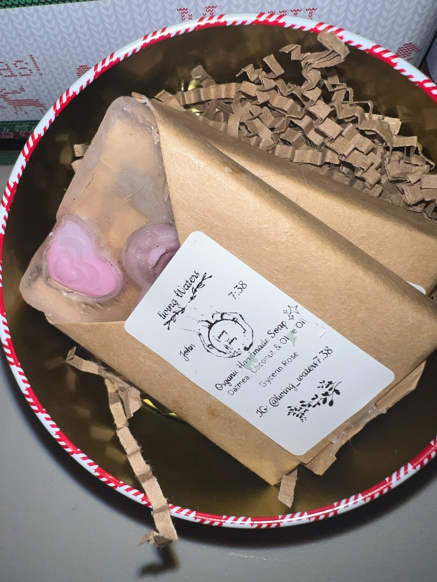Christmas burr baskets SMALL