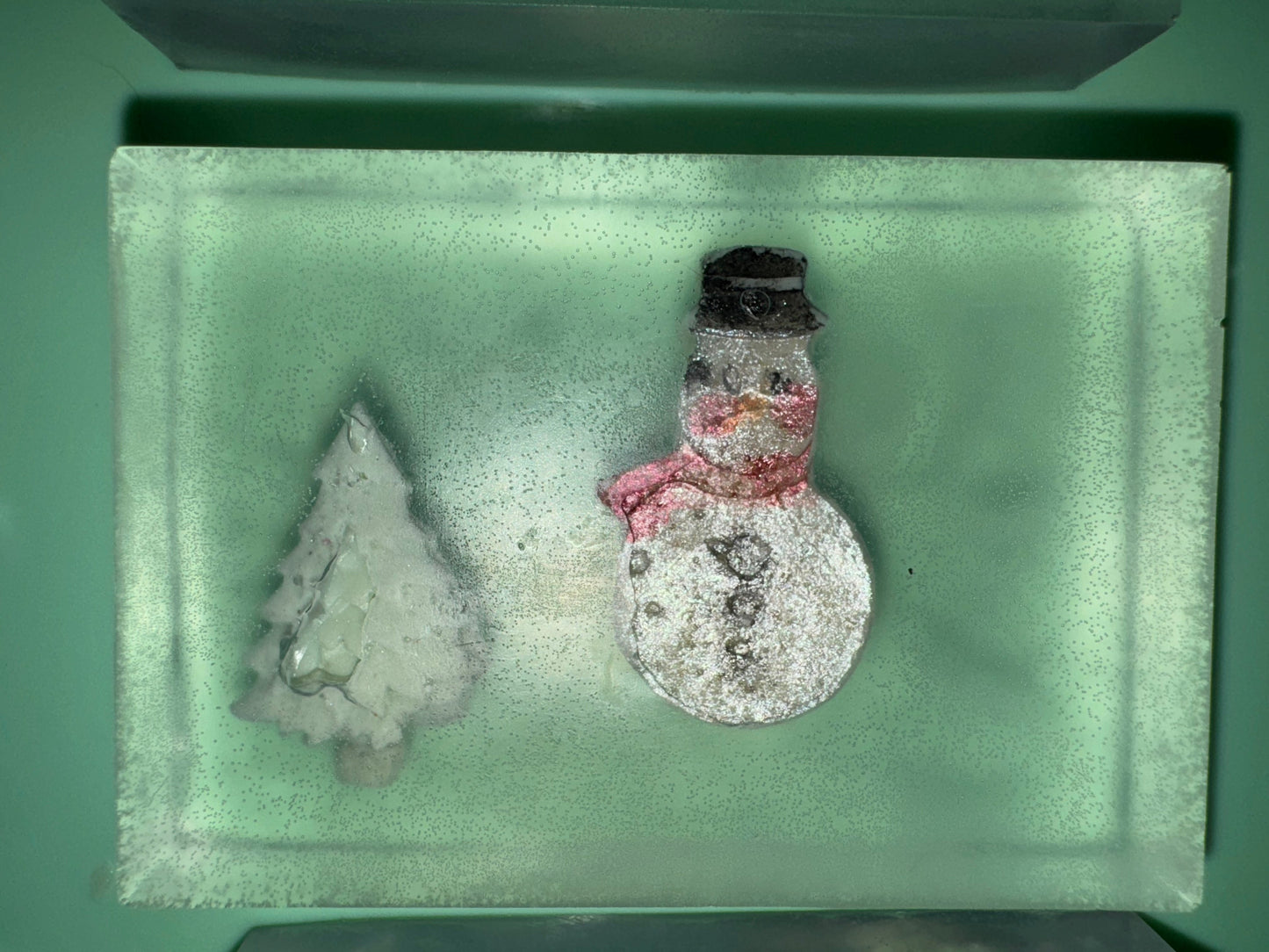 Snowman glyercin soap