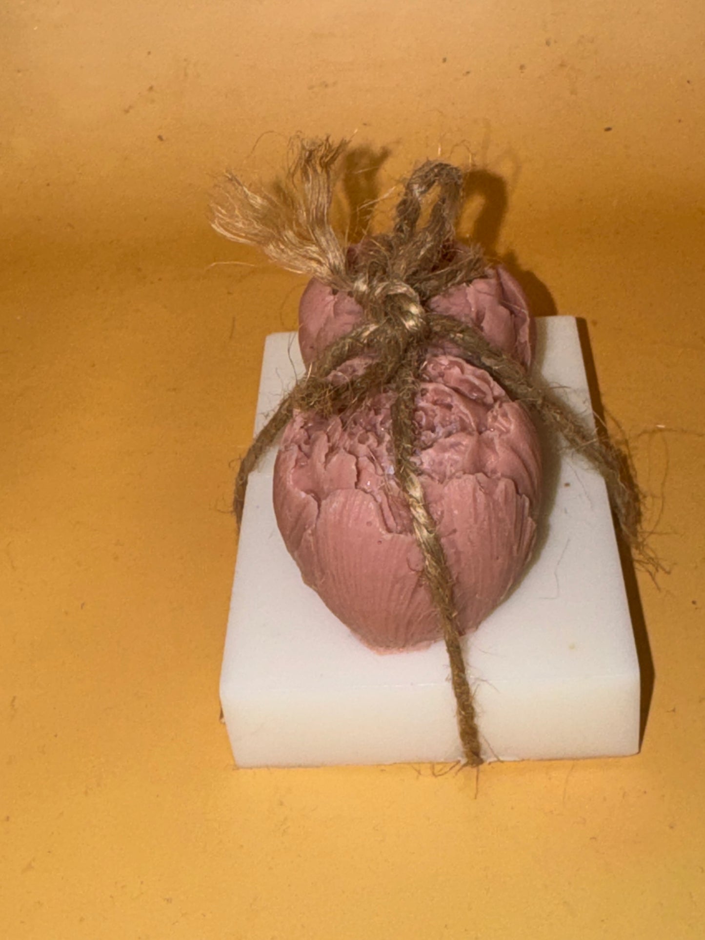 Custom Peony flower with Vanilla Soap Bar