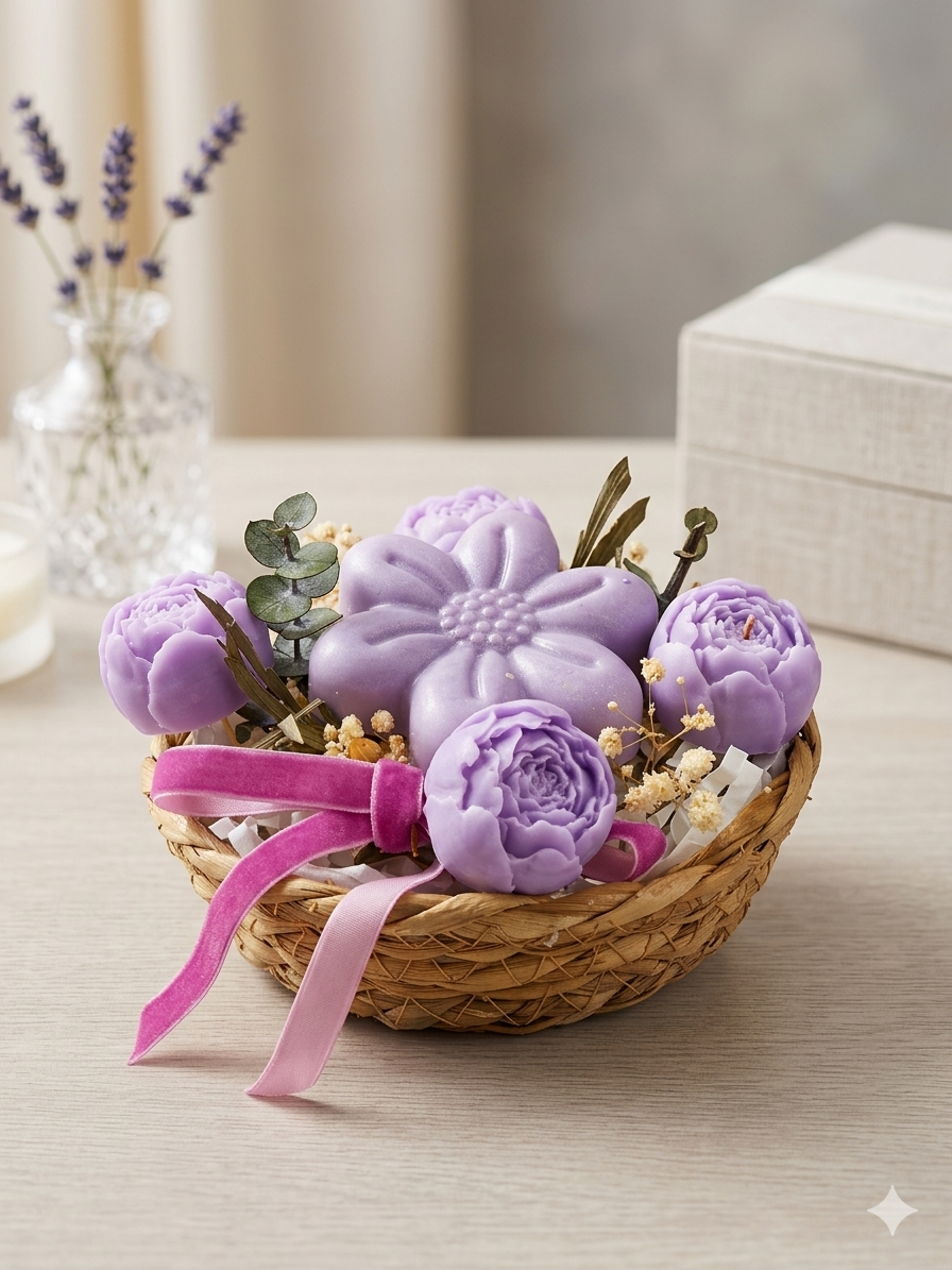 Flower Soap Baskets