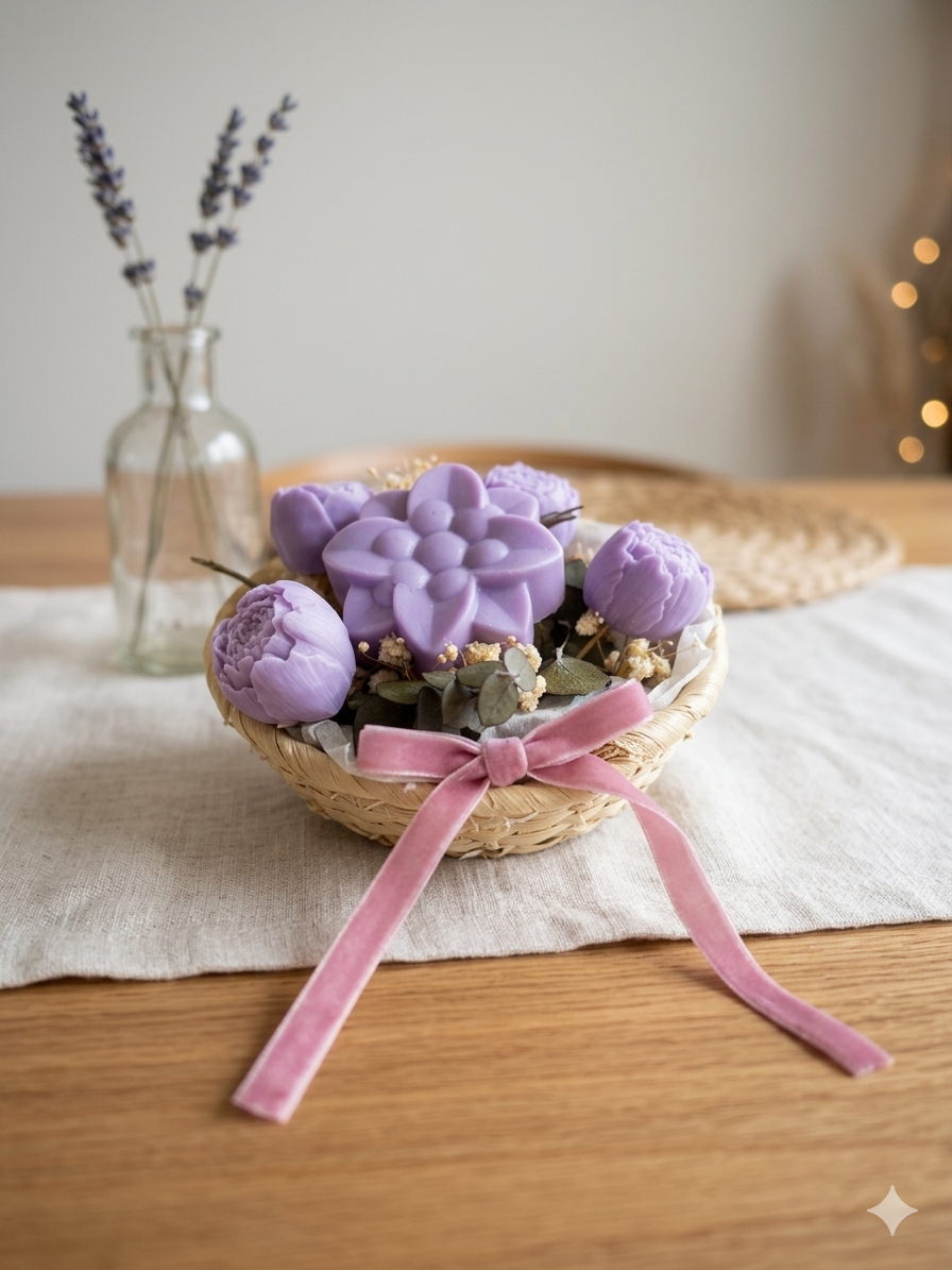 Flower Soap Baskets