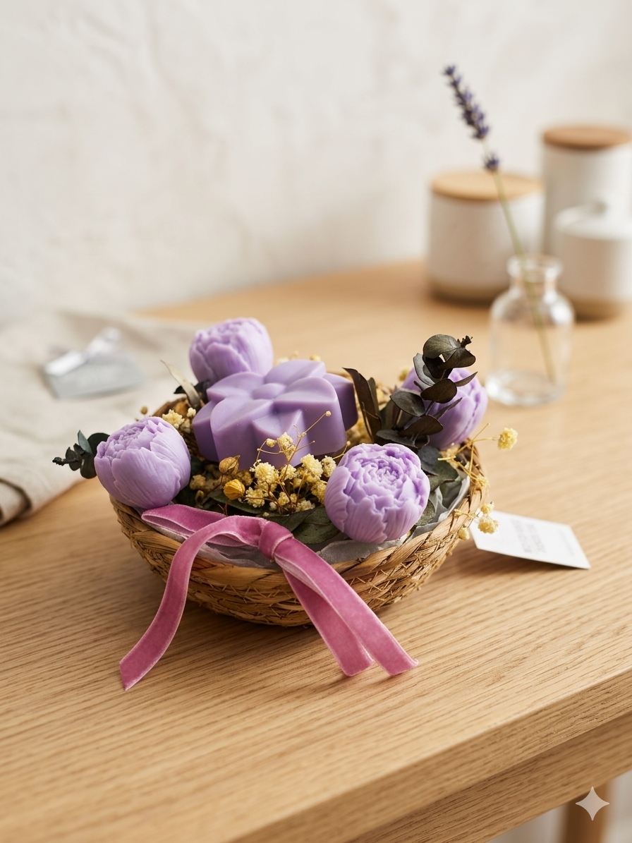 Flower Soap Baskets